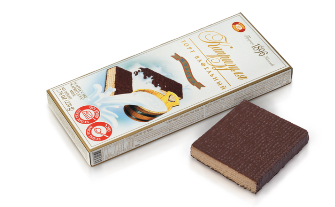 Торт вафельний КАПРИЗУЛЯ ХБФ молоко 220г